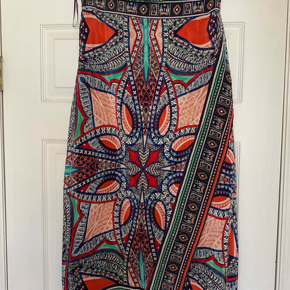 Anthropologie high waist midi skirt